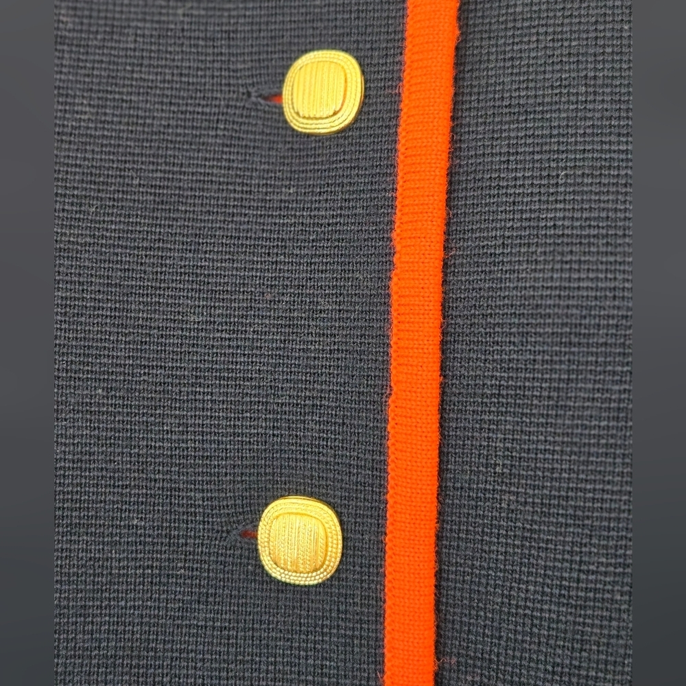Vintage Penny's Wool Navy Blue Women's Jacket with Red Trim EUC - Picture 3 of 5